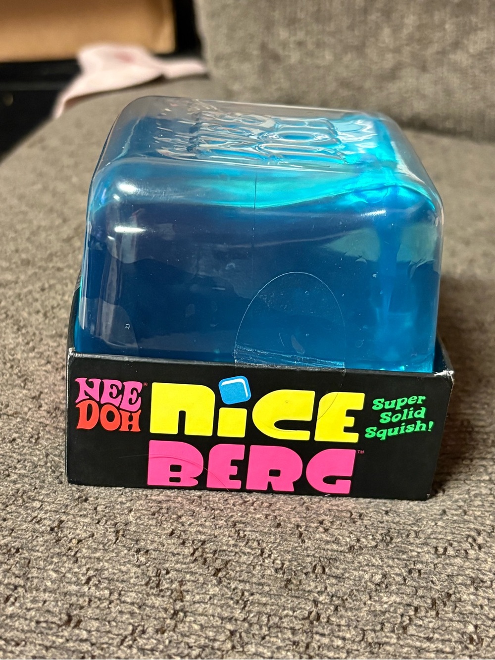 Authentic Schylling NeeDoh Nice Berg Blue Giant Super Solid Squish Stress Toy